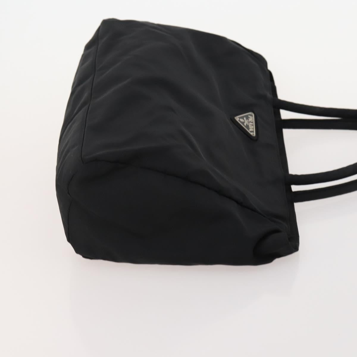 Prada PRADA Hand Bag Nylon 4 Set Black Silver Green Authentic 178840