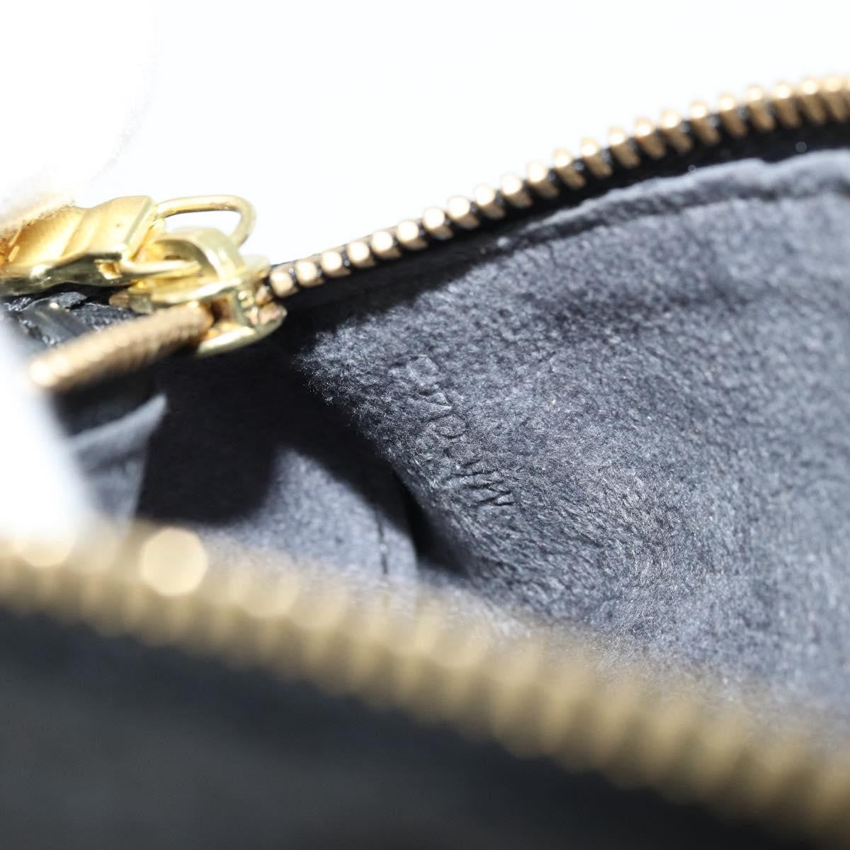 Louis Vuitton LOUIS VUITTON Epi Soufflot Pouch Black LV Authentic BA12311 Bag