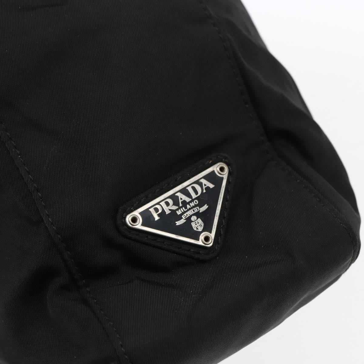 Prada PRADA Chain Shoulder Bag Nylon Black Authentic 170424