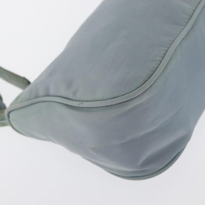 Prada PRADA Accessory Pouch Nylon Light Blue Silver Authentic 170583 Bag