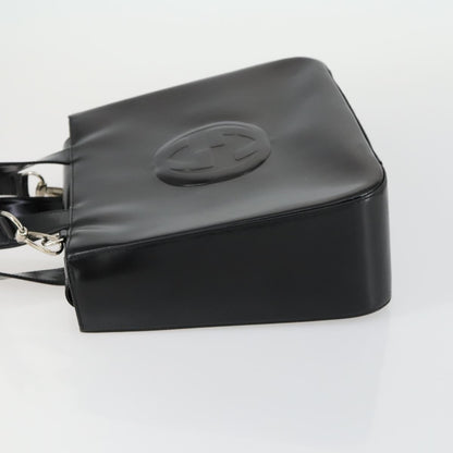 Gucci GUCCI Hand Bag Patent leather 2way Black Silver 000 2058 0504 5 Authentic 155470