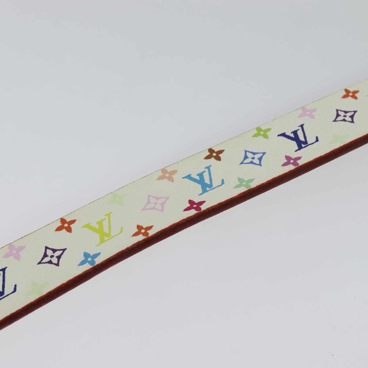 Louis Vuitton LOUIS VUITTON Monogram Multicolor Ceinture Carre Belt White M9270U LV Authentic MY153 Bag