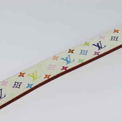 Louis Vuitton LOUIS VUITTON Monogram Multicolor Ceinture Carre Belt White M9270U LV Authentic MY153 Bag