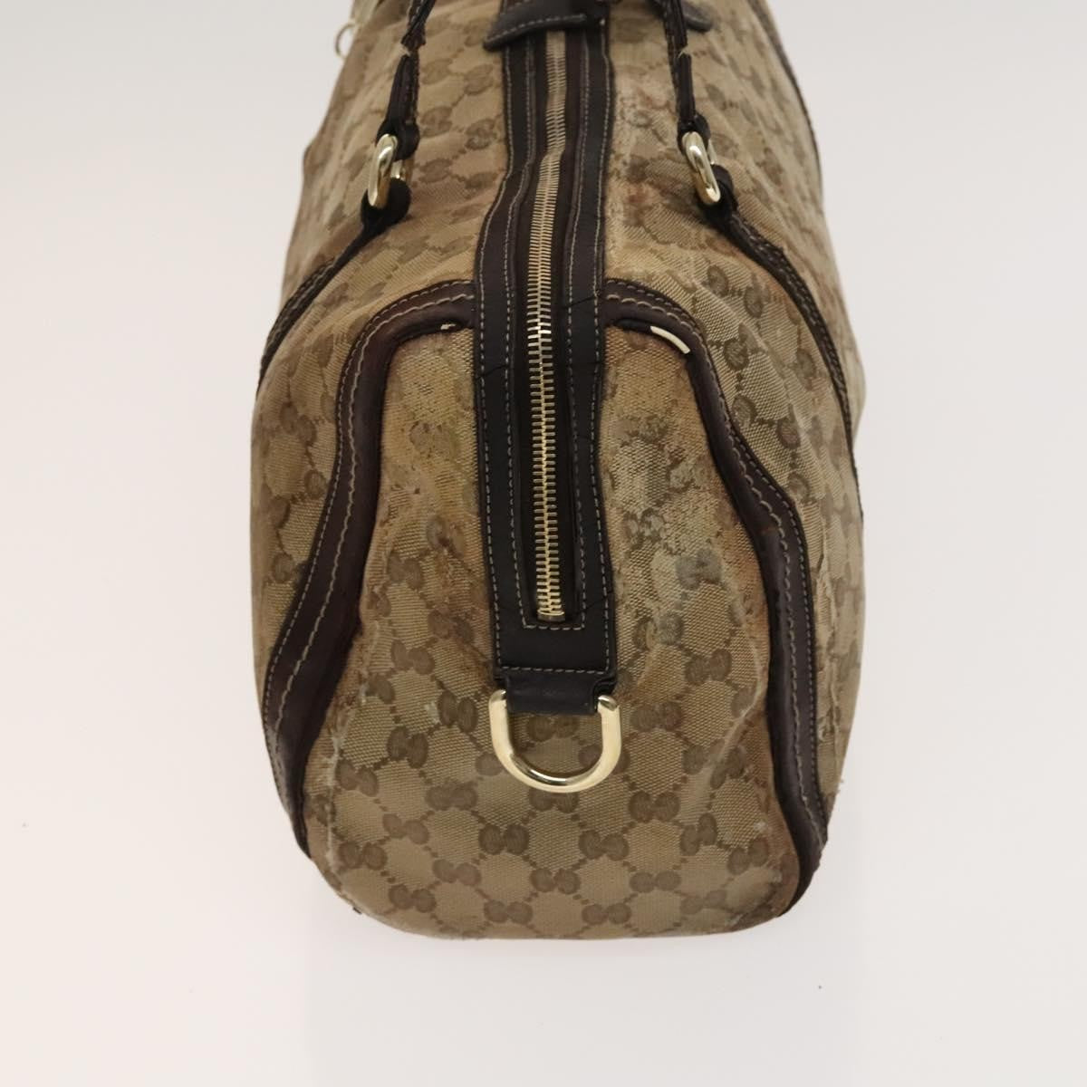 Gucci GUCCI GG Canvas Crystal Shoulder Bag 2 Set Beige Brown Authentic hk2866