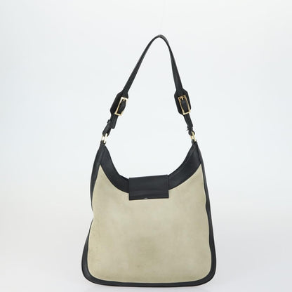 Gucci GUCCI GG Canvas Shoulder Bag Leather 6 Set Beige Black Navy Authentic fm4975