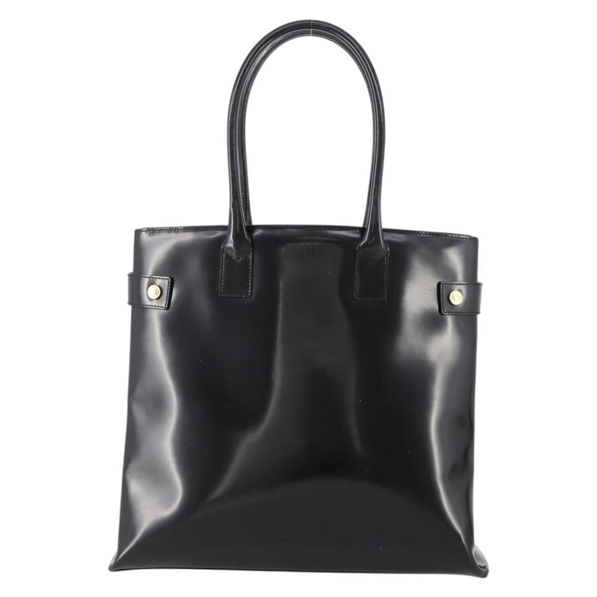 Gucci GUCCI Tote Bag Patent leather Black Gold 002 1046 0407 Authentic BAZ151