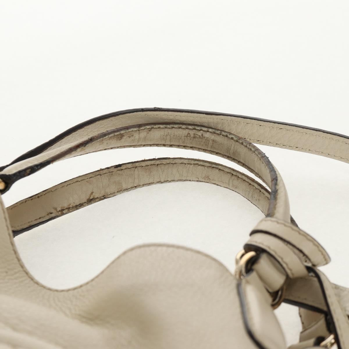 Gucci GUCCI Soho Shoulder Bag Leather 2way White Authentic ki5995
