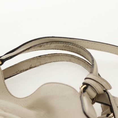 Gucci GUCCI Soho Shoulder Bag Leather 2way White Authentic ki5995