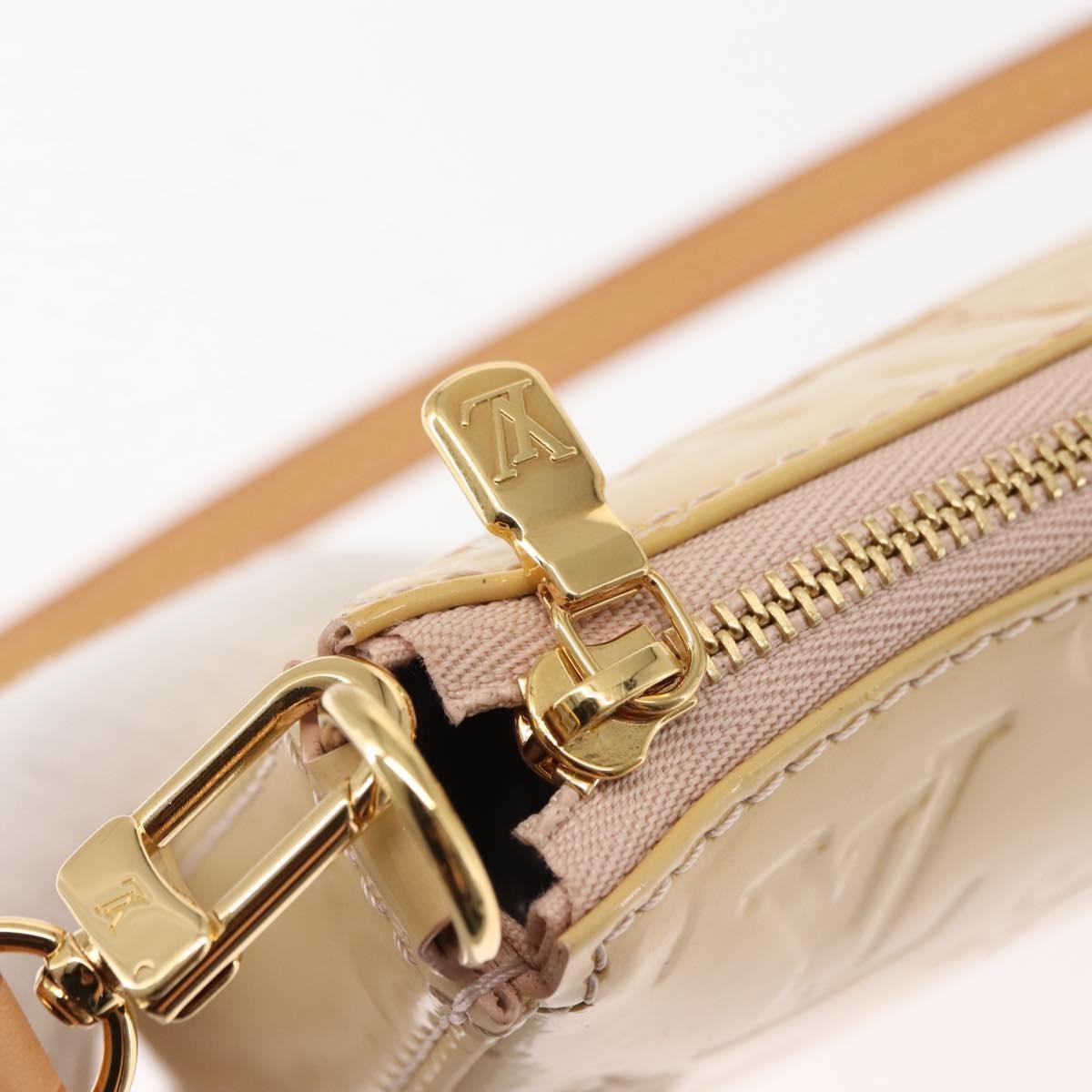 Louis Vuitton LOUIS VUITTON Vernis Pochette Accessoires Rose Angelique M90072 LV Authentic ep11176 Bag