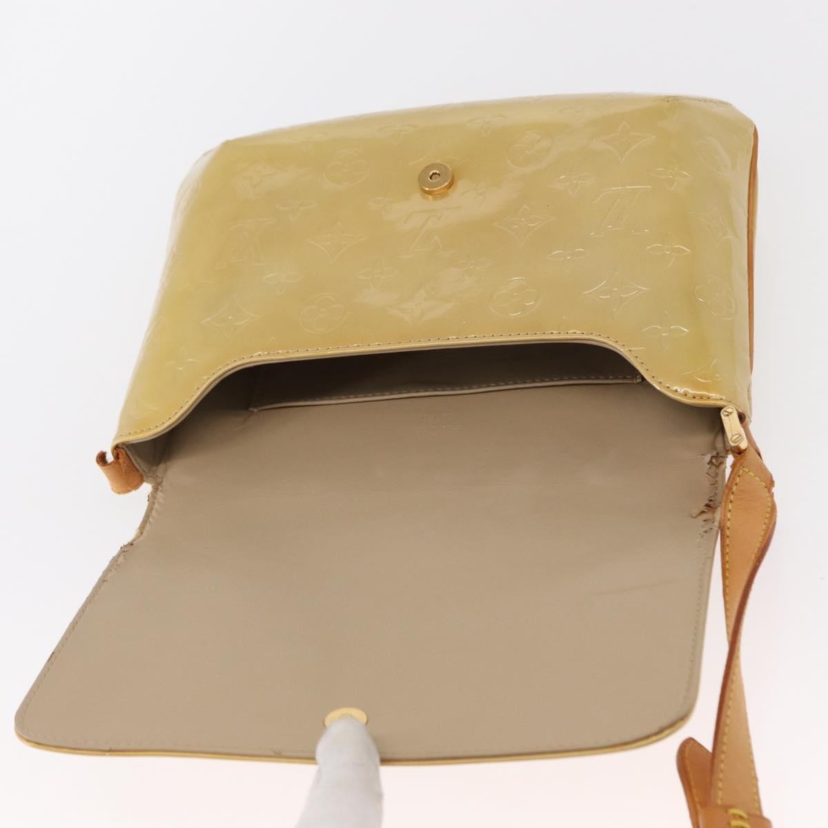 Louis Vuitton LOUIS VUITTON Monogram Vernis Thompson Street Bag Beige M91301 LV Authentic 156991