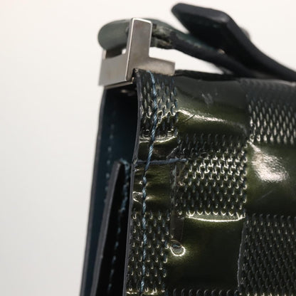 Louis Vuitton LOUIS VUITTON Damier Vernis Club Bag Green Petrol Blue M92128 LV Authentic BA5815