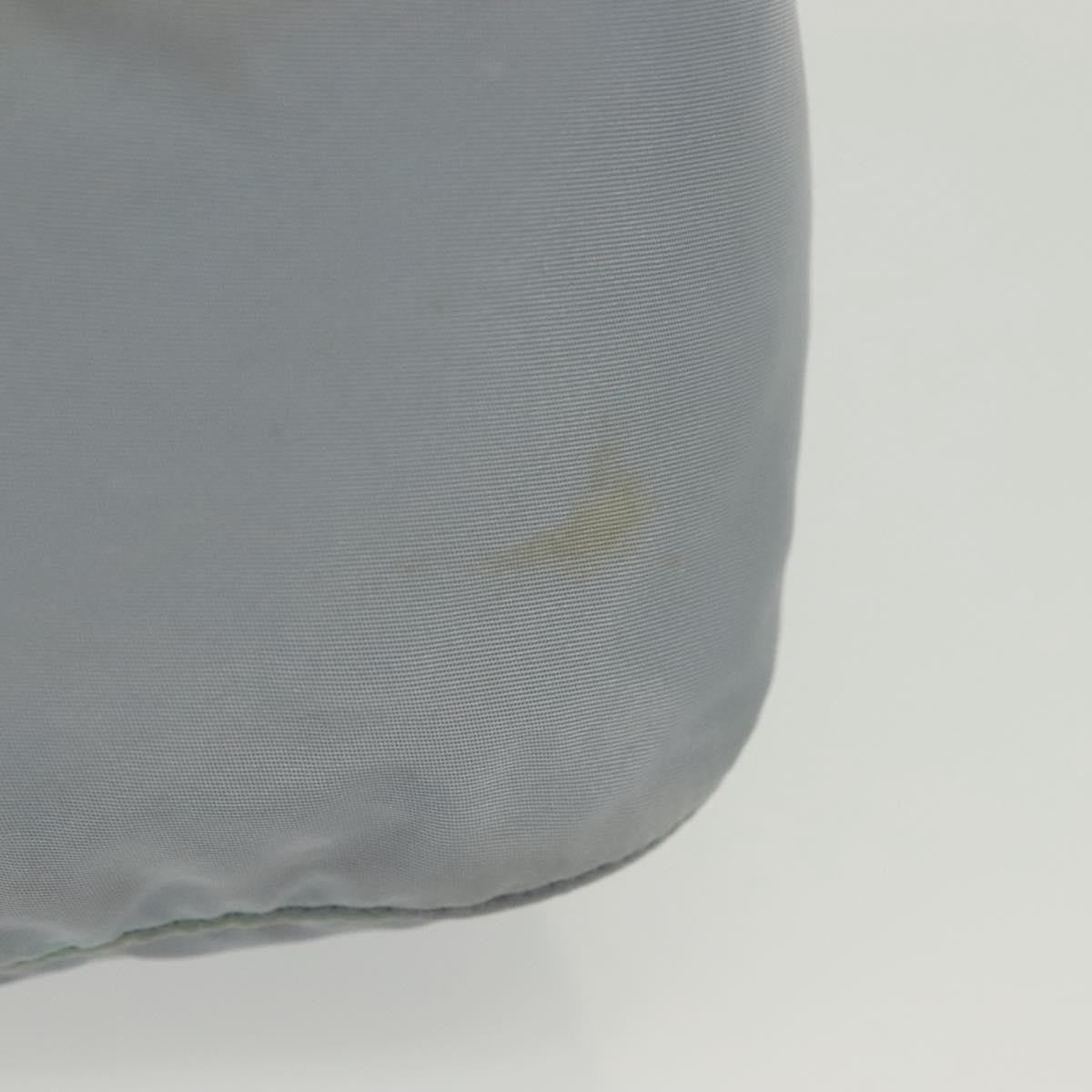 Prada PRADA Shoulder Bag Nylon Light Blue Silver Authentic ki5926