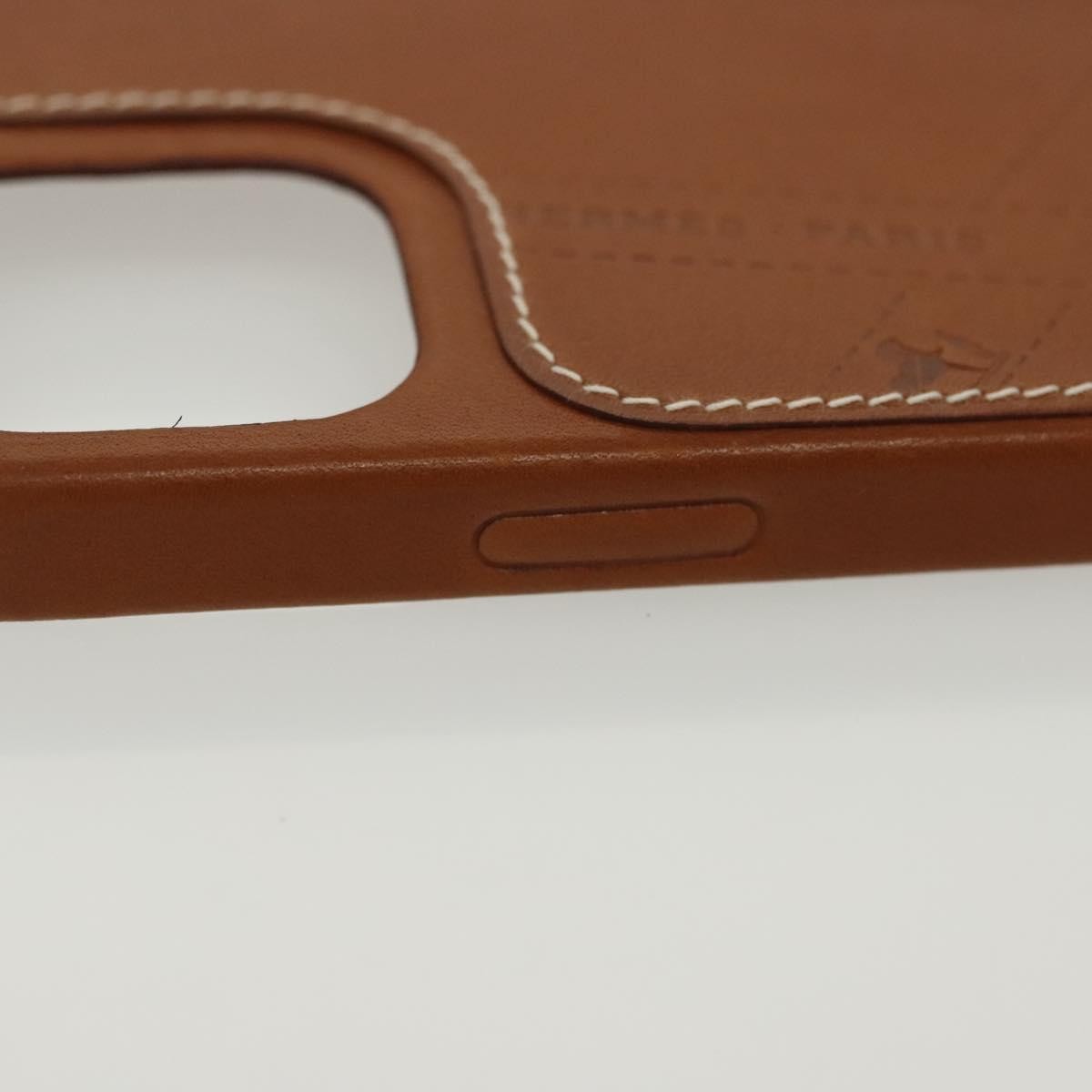 Hermès Hermès HERMES iPhone 12 & 12 Pro Case iPhone Case Leather Brown Authentic BA5561 Bag