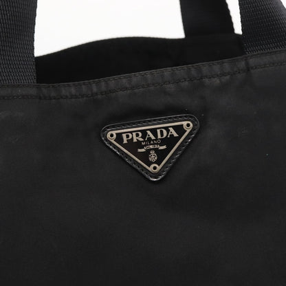 Prada PRADA Tote Bag Nylon Black Silver Authentic bs29615