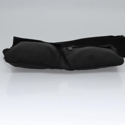 Gucci GUCCI Waist bag Nylon Black Silver 28566 Authentic IN054