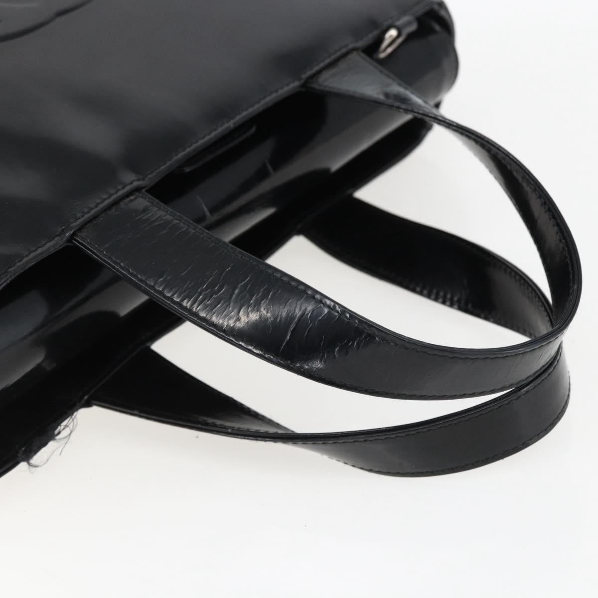 Gucci GUCCI Hand Bag Patent leather Black Silver 000 1013 0504 Authentic ka2334