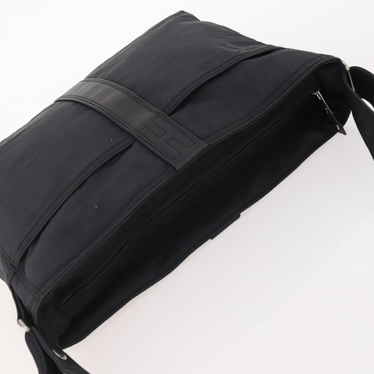 Hermès Hermès HERMES Acapulco Basas MM Shoulder Bag Nylon Black Authentic BAZ192