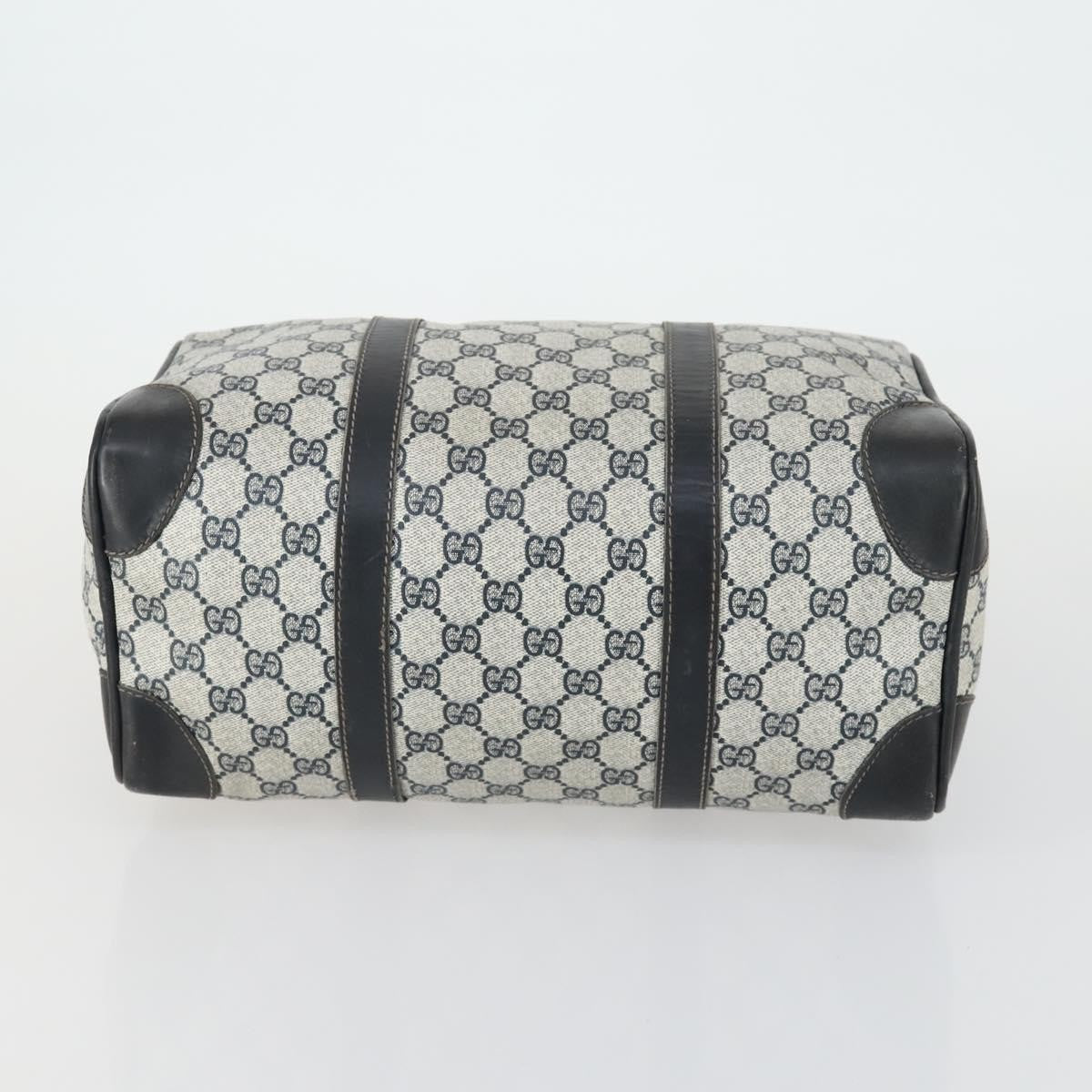 Gucci GUCCI GG Supreme Web Sherry Line Bag PVC Nylon 4 Set Beige Navy Authentic mr1719