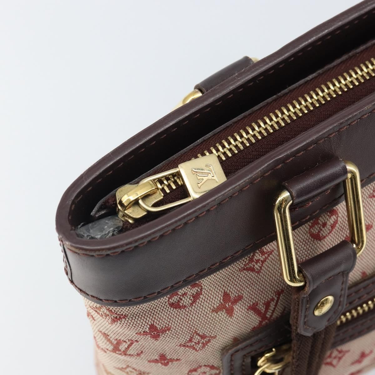 Louis Vuitton LOUIS VUITTON Monogram Mini Lucille PM Hand Bag Red M92678 LV Authentic BA9329