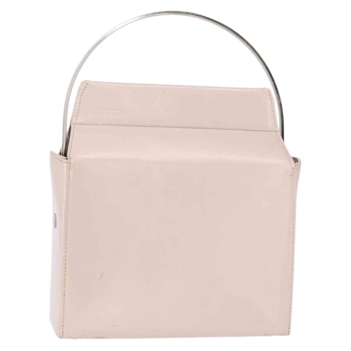 Givenchy GIVENCHY Hand Bag Leather Pink Silver Authentic bs30997