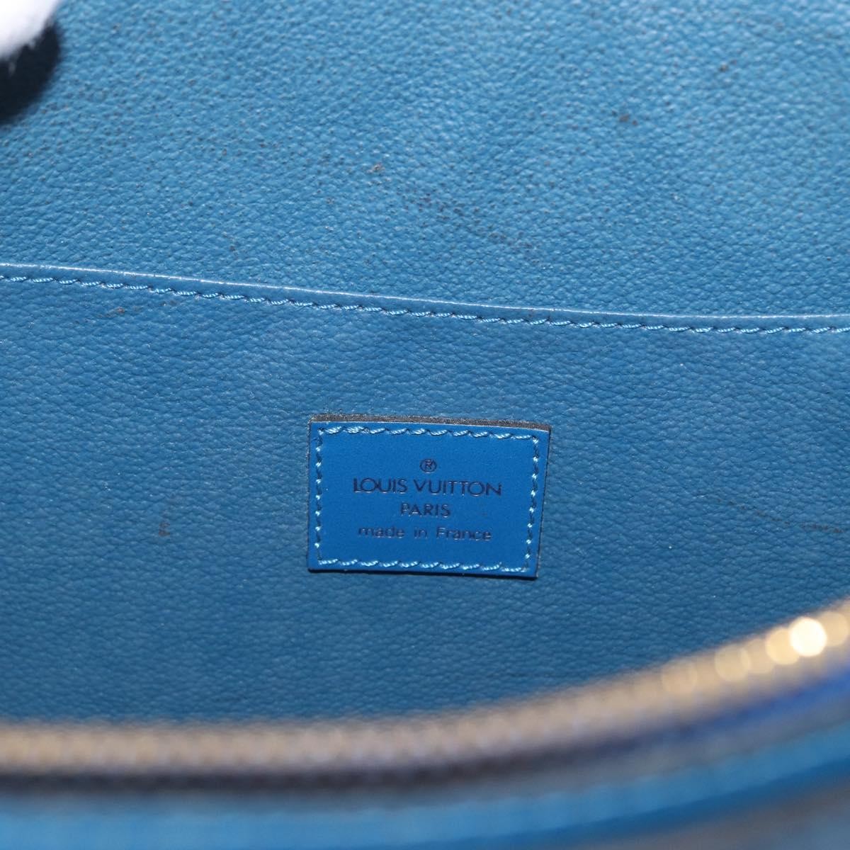 Louis Vuitton LOUIS VUITTON Epi Dauphine GM Pouch Blue M48435 LV Authentic 172381 Bag