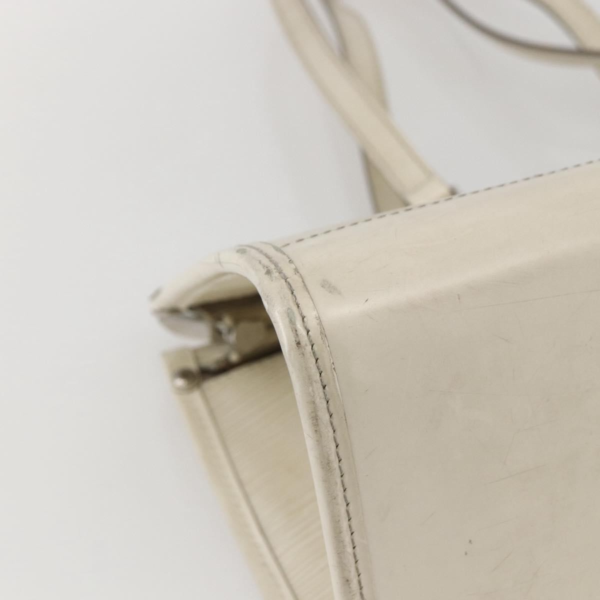 Louis Vuitton LOUIS VUITTON Epi Madeleine PM Hand Bag White Yvoire M5933J LV Authentic 160228