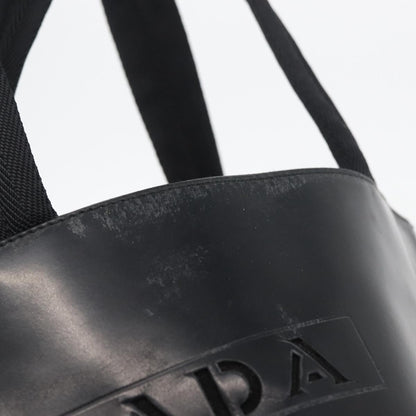 Prada PRADA Hand Bag Leather Black Silver Authentic 169378