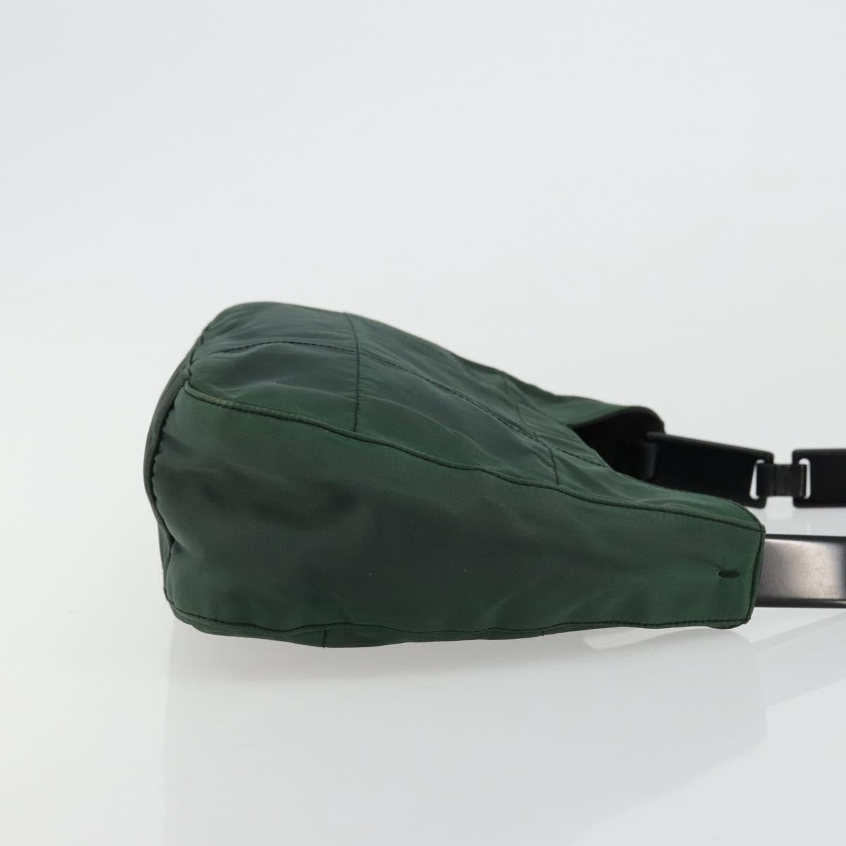 Prada PRADA Shoulder Bag Nylon Green Silver Authentic bs34473