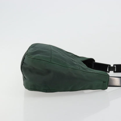 Prada PRADA Shoulder Bag Nylon Green Silver Authentic bs34473