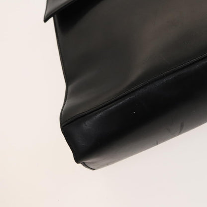 Salvatore Ferragamo Salvatore Ferragamo Gancini Hand Bag Leather 2way Black Gold Authentic BD1703