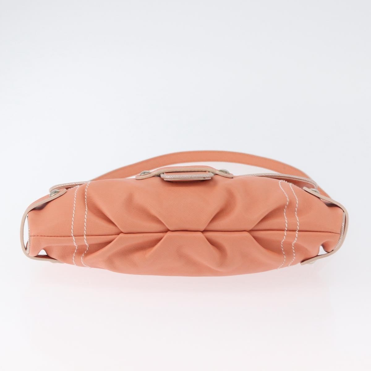 Salvatore Ferragamo Salvatore Ferragamo Gancini Shoulder Bag Leather Pink Silver Authentic BA11212
