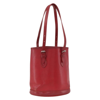 Louis Vuitton LOUIS VUITTON Epi Bucket PM Shoulder Bag Red M5899E LV Authentic bs34346