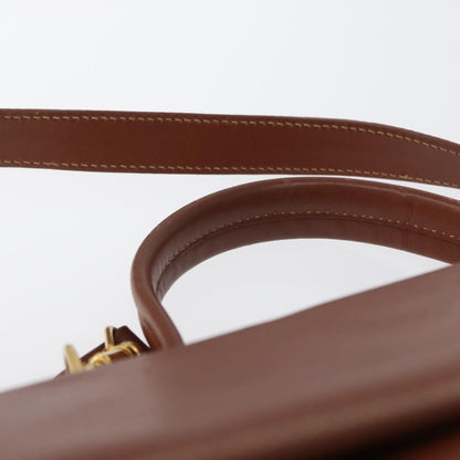 Gucci GUCCI Hand Bag Leather 2way Brown Gold 000 101 0274 Authentic ep13069