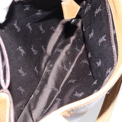 Saint Laurent SAINT LAURENT Hand Bag Leather Brown Authentic 149374