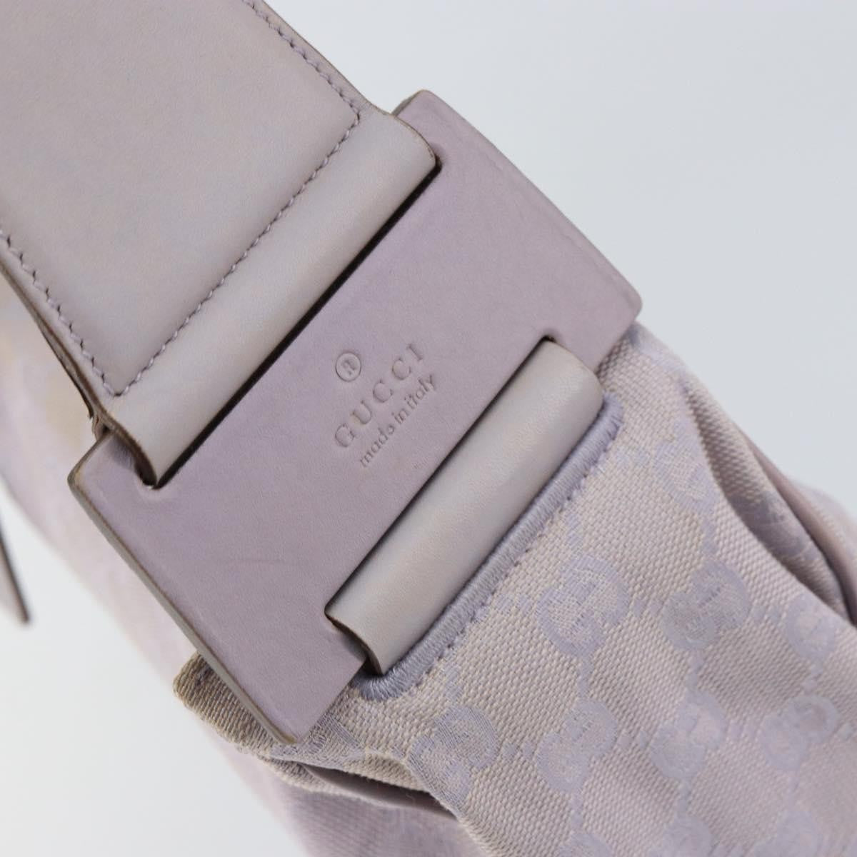 Gucci GUCCI GG Canvas Shoulder Bag Purple Gold 92699 Authentic 158466