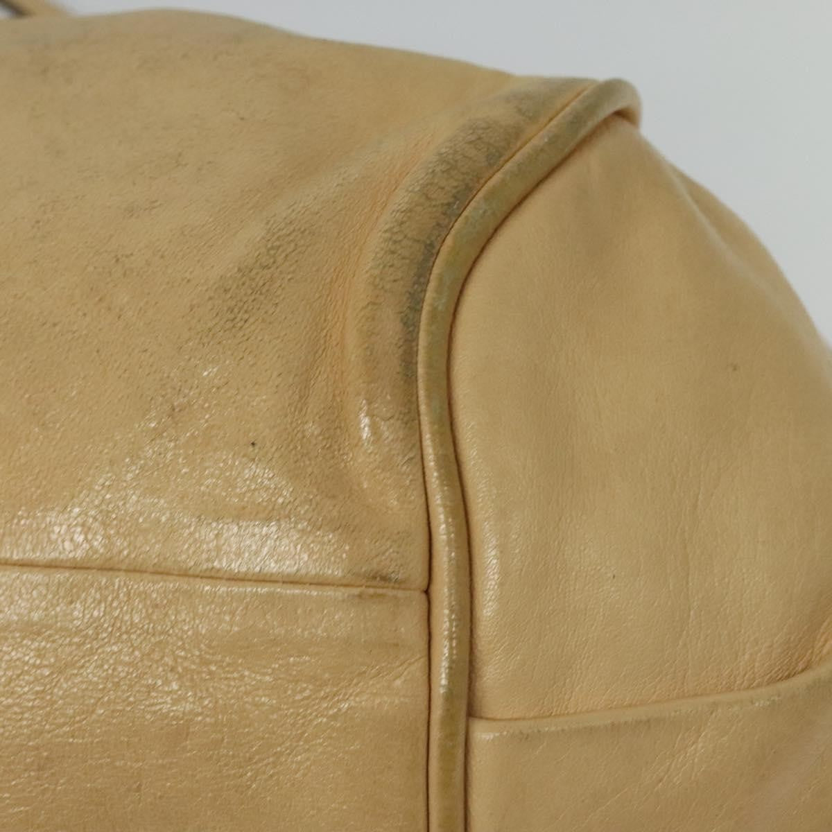 Chloé Chloé Chloe Etel Hand Bag Leather 2way Beige Gold Authentic am9018