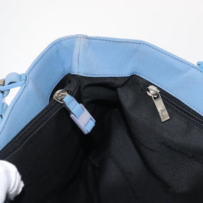 Salvatore Ferragamo Salvatore Ferragamo Tote Bag Canvas Blue Silver Authentic BA7336
