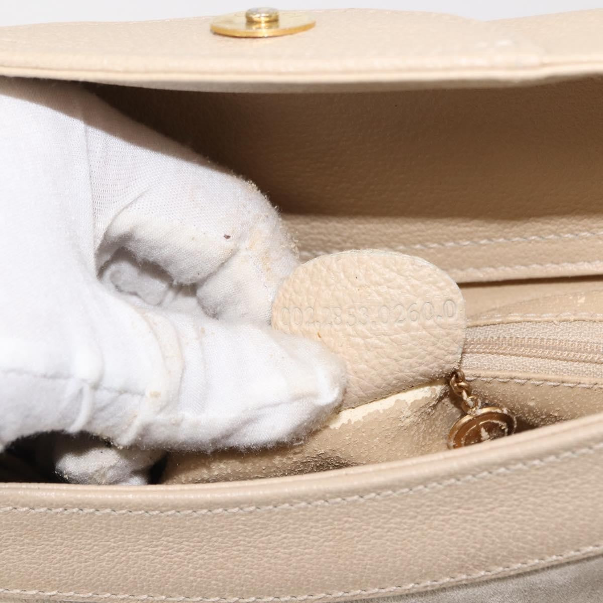Gucci GUCCI Bamboo Hand Bag Suede Light Beige Gold 002 2853 0260 0 Authentic am9506