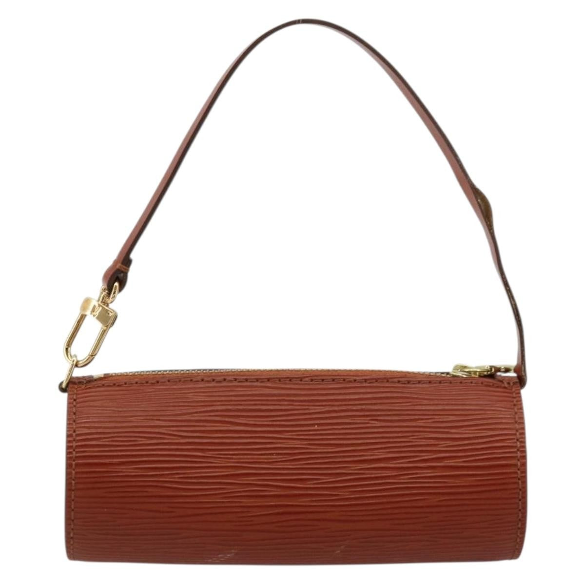 Louis Vuitton LOUIS VUITTON Epi Soufflot Pouch Accessory Pouch Brown LV Authentic BA12310A Bag