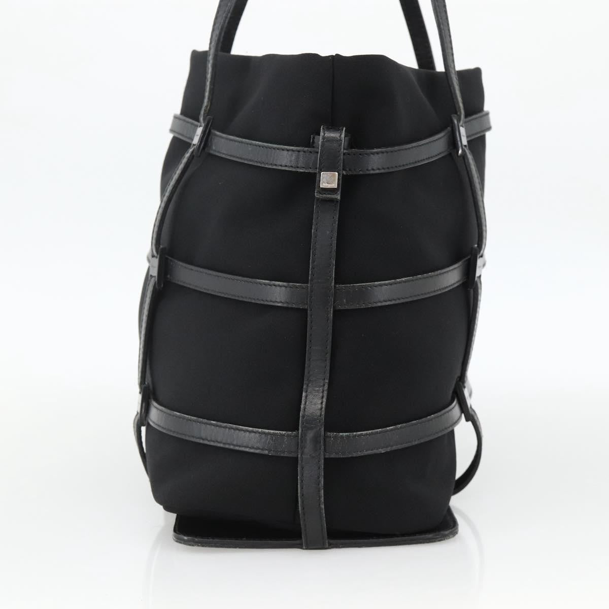 Salvatore Ferragamo Salvatore Ferragamo Tote Bag Nylon Black Silver Authentic ka3842