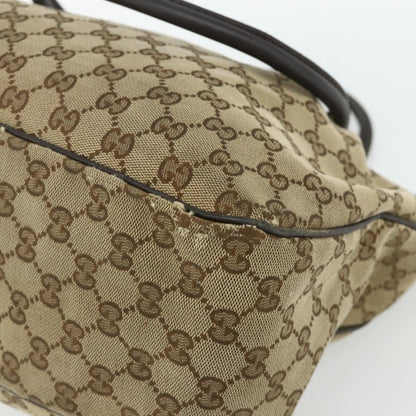 Gucci GUCCI GG Canvas Tote Bag Beige Gold 296835 Authentic 178263