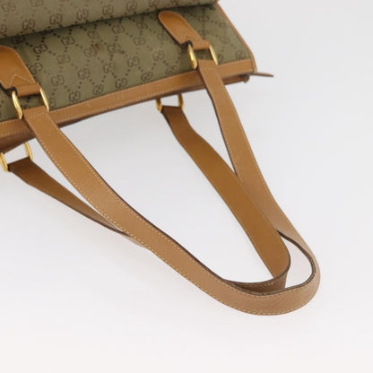 Gucci GUCCI GG Canvas Tote Bag Khaki Gold Authentic 178301
