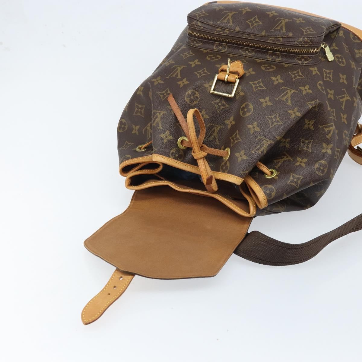 Louis Vuitton LOUIS VUITTON Monogram Montsouris GM Backpack M51135 LV Authentic ARZ520A Bag