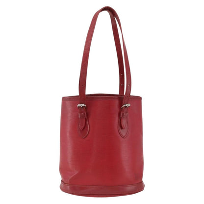 Louis Vuitton LOUIS VUITTON Epi Bucket PM Shoulder Bag Red M5899E LV Authentic bs34346