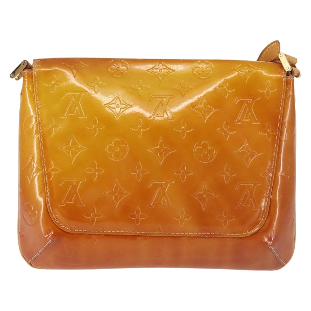 Louis Vuitton LOUIS VUITTON Monogram Vernis Thompson Street Bag Beige M91301 LV Authentic 128772