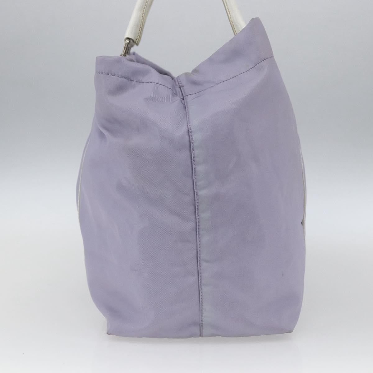 Prada PRADA Backpack Nylon Leather Purple Silver Authentic am10579 Bag