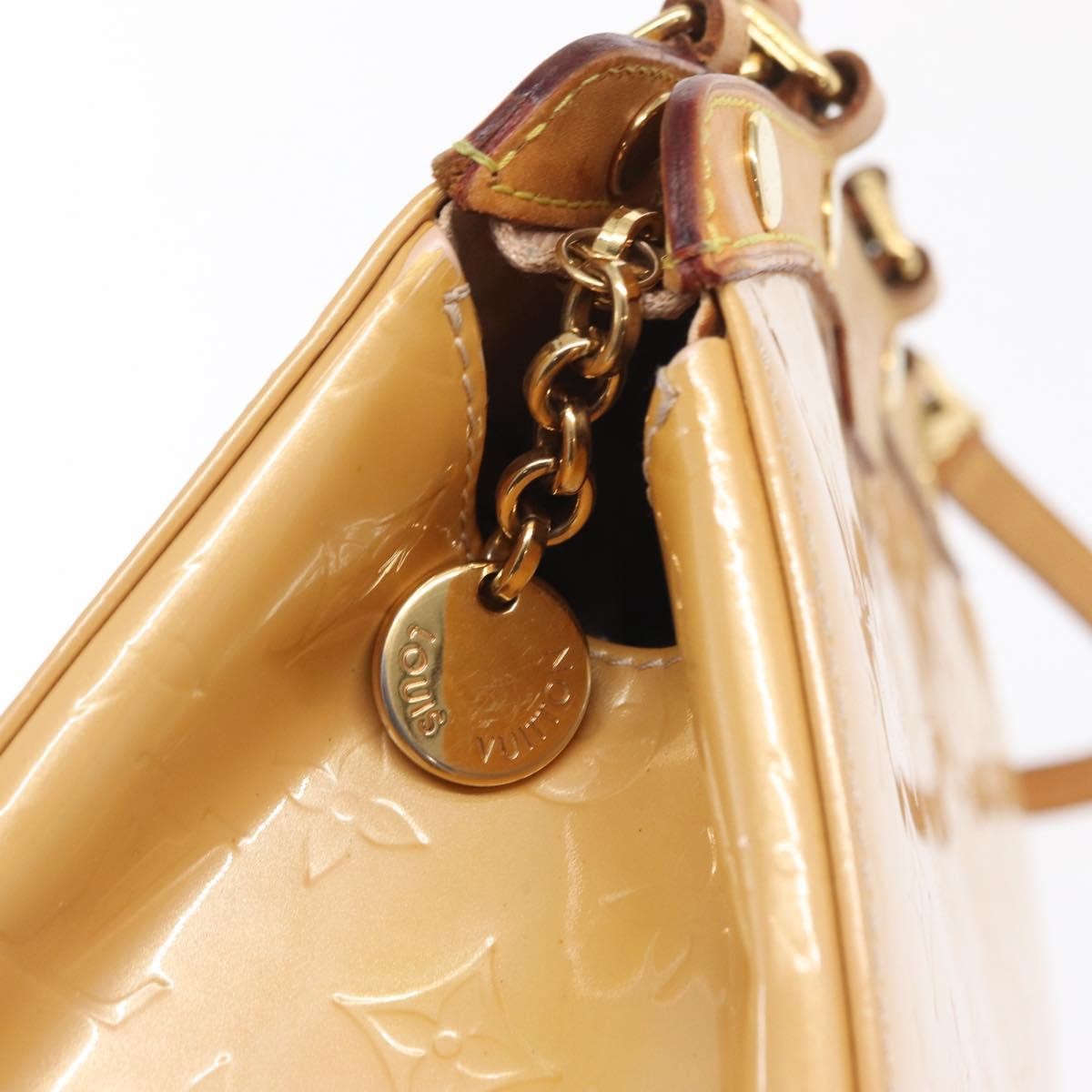 Louis Vuitton LOUIS VUITTON Monogram Vernis Blair MM Hand Bag Rose Velur M91588 Authentic BA10196