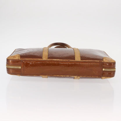 Louis Vuitton LOUIS VUITTON Monogram Vernis Van Damme Hand Bag Bronze M91125 LV Authentic BA8606