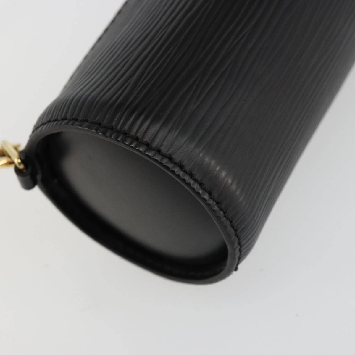 Louis Vuitton LOUIS VUITTON Epi Soufflot Pouch Black LV Authentic BA12311 Bag