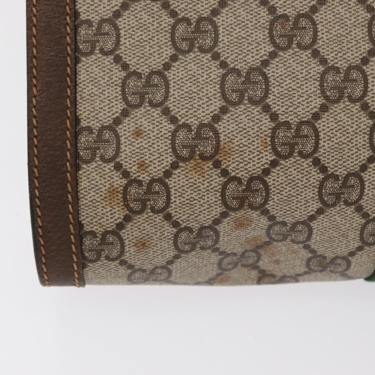 Gucci GUCCI GG Supreme Web Sherry Line Clutch Bag PVC Beige 89 01 002 Authentic BA9822